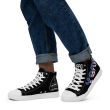 Load image into Gallery viewer, Men’s high top canvas shoes
