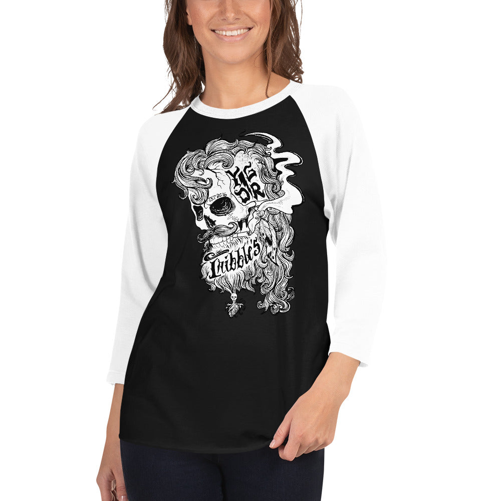 Unisex - BTR Skull 3/4 sleeve Baseball T